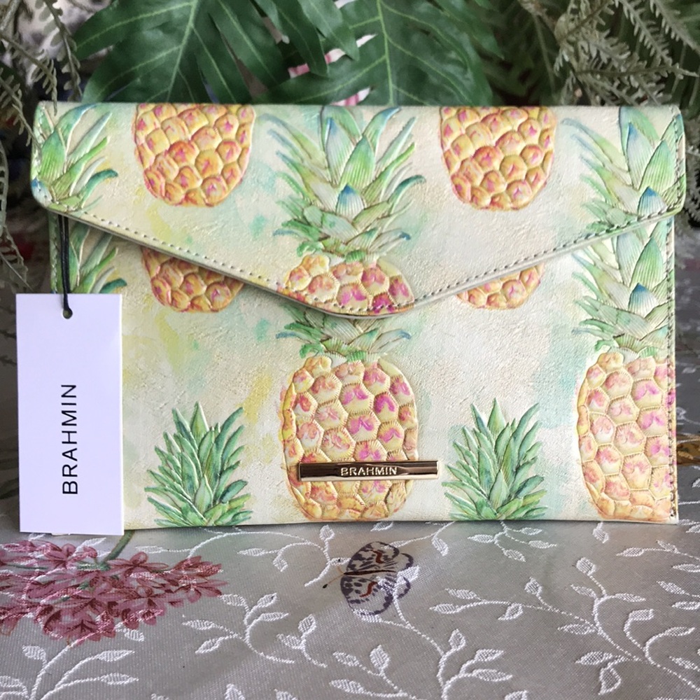 Brand New Brahmin Leather Envelope Clutch
